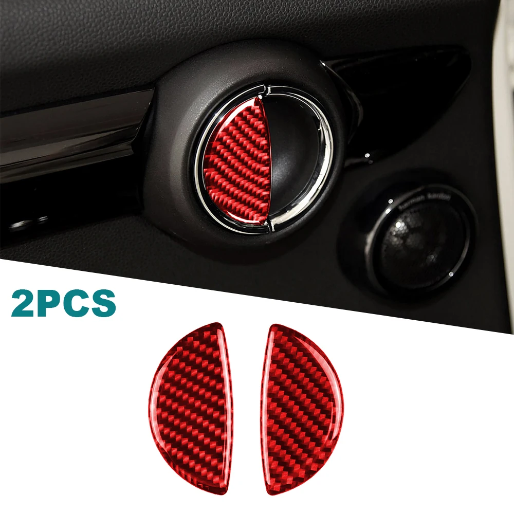 

2Pcs Carbon Fiber Car Interior Pull Handle Sticker Accessories for Mini Cooper R55 R56 R60 R61 Clubman Countryman F55 F54 F60