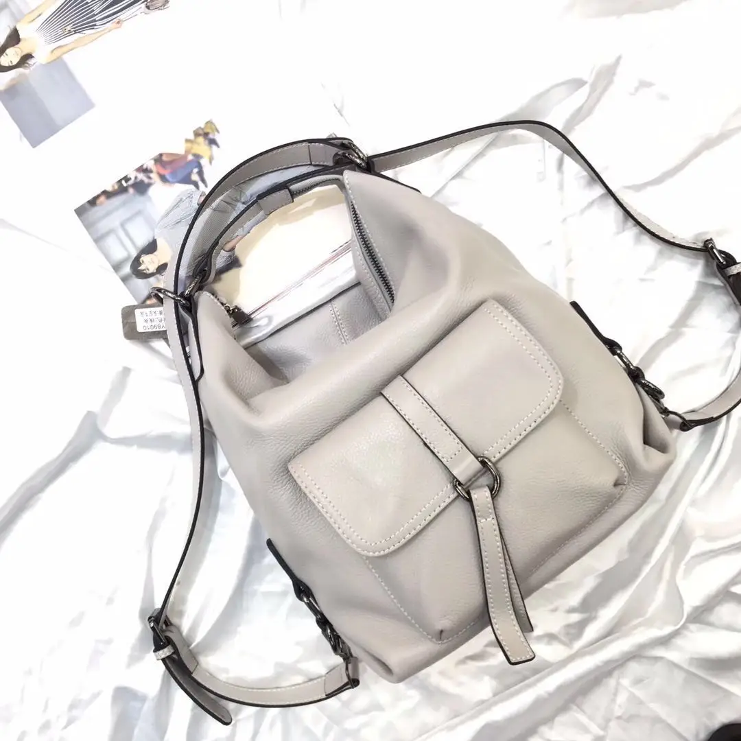 Кожаные сумки женский рюкзак двойного назначения новинка 2021 осень и зима большая