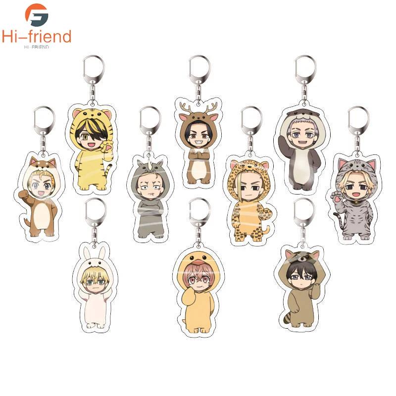 

Tokyo Revengers Anime Cosplay Keychain Takemichi Hinata Manjiro Ken Atsushi Chibi Kawaii Keychain for Bag Pendant Jewelry