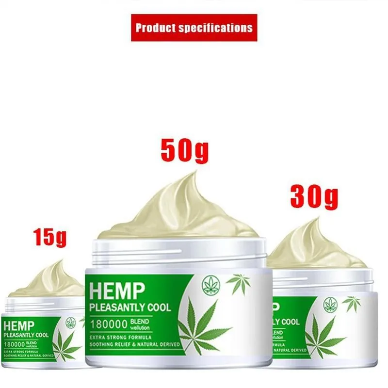 

10g/20g/30g/50g Hemp Balm Ointment Rheumatism Arthritis Relieve Muscle Pain Neck Back Shoulder Body Pain Hemp Cream