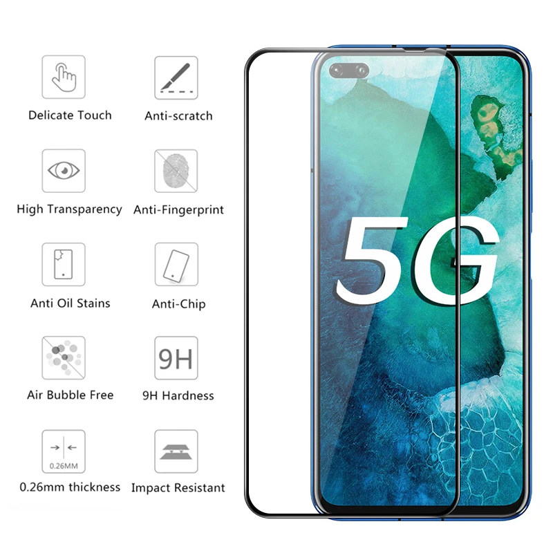 Защитное стекло закаленное для Huawei Honor V30 Pro/9X/10i/20i/Y6/Y7/Y9 Prime/Y6/Y7 Pro|Защитные стёкла и