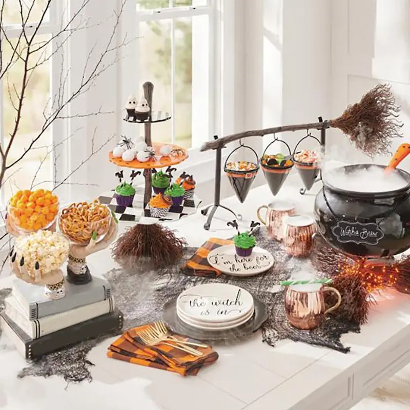 

Хэллоуин ведьма рука Снэк миска стойка из смолы обеденный стол Декор семейвечерние НКА Хэллоуин Декор интерьер личные ремесла