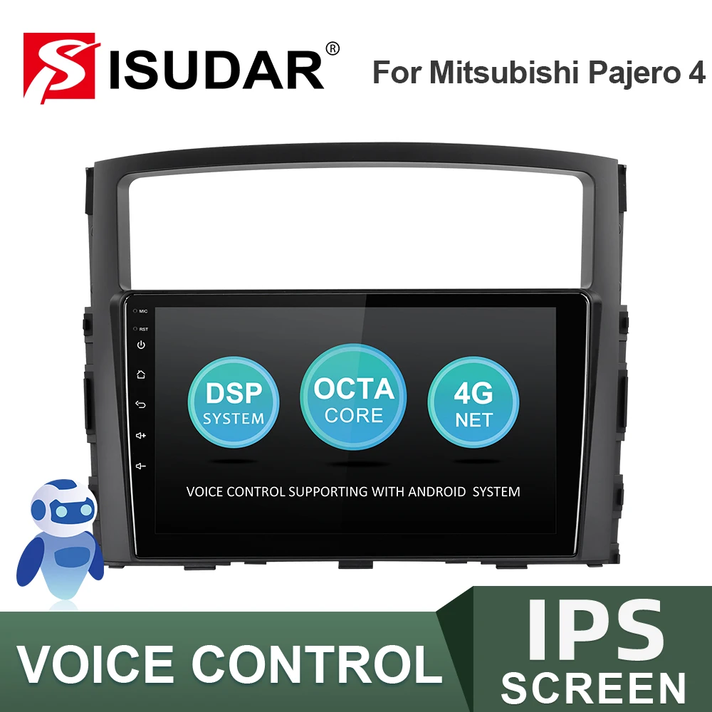 Автомагнитола ISUDAR V57S на Android для Mitsubishi/Pajero 2006 2014 автомобильный мультимедийный