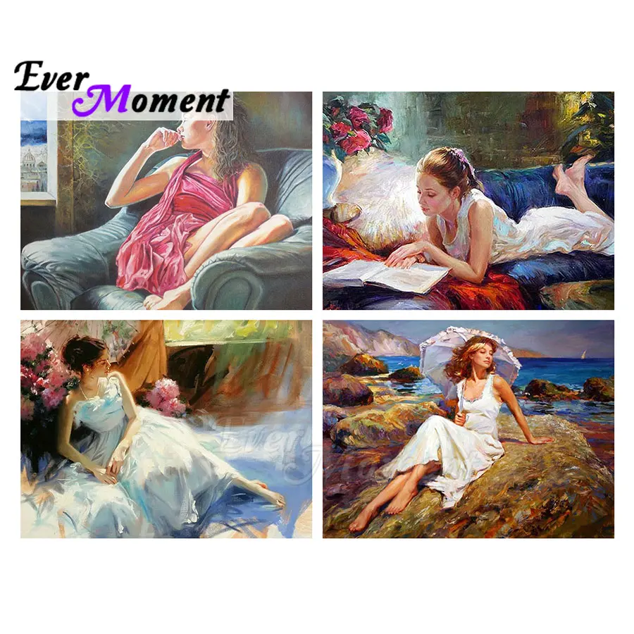 

Алмазная живопись с девушкой и чувствительностью, ASF2322