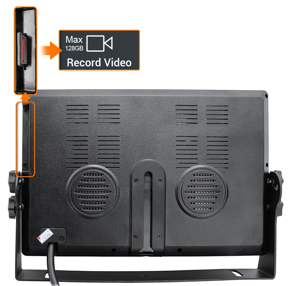 $84.27 GreenYi 9 inch 4CH AHD Recorder DVR Car Monitor Vehicle Truck Night Vision Rear View Camera Support SD Card Recording