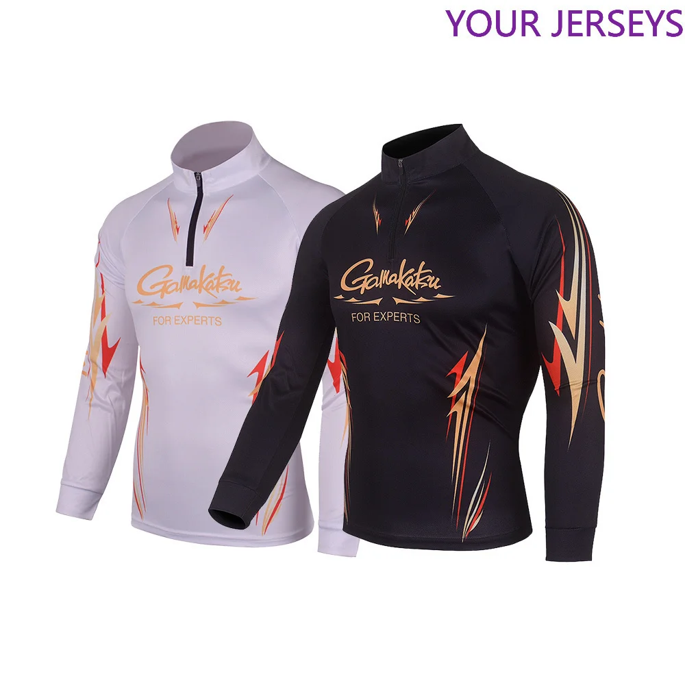 

Men Fishing Clothing Gamakatsu Long Sleeve Breathable Fishing Shirts Anti UV Quick-Drying Cycling Hiking Clothes Camisas