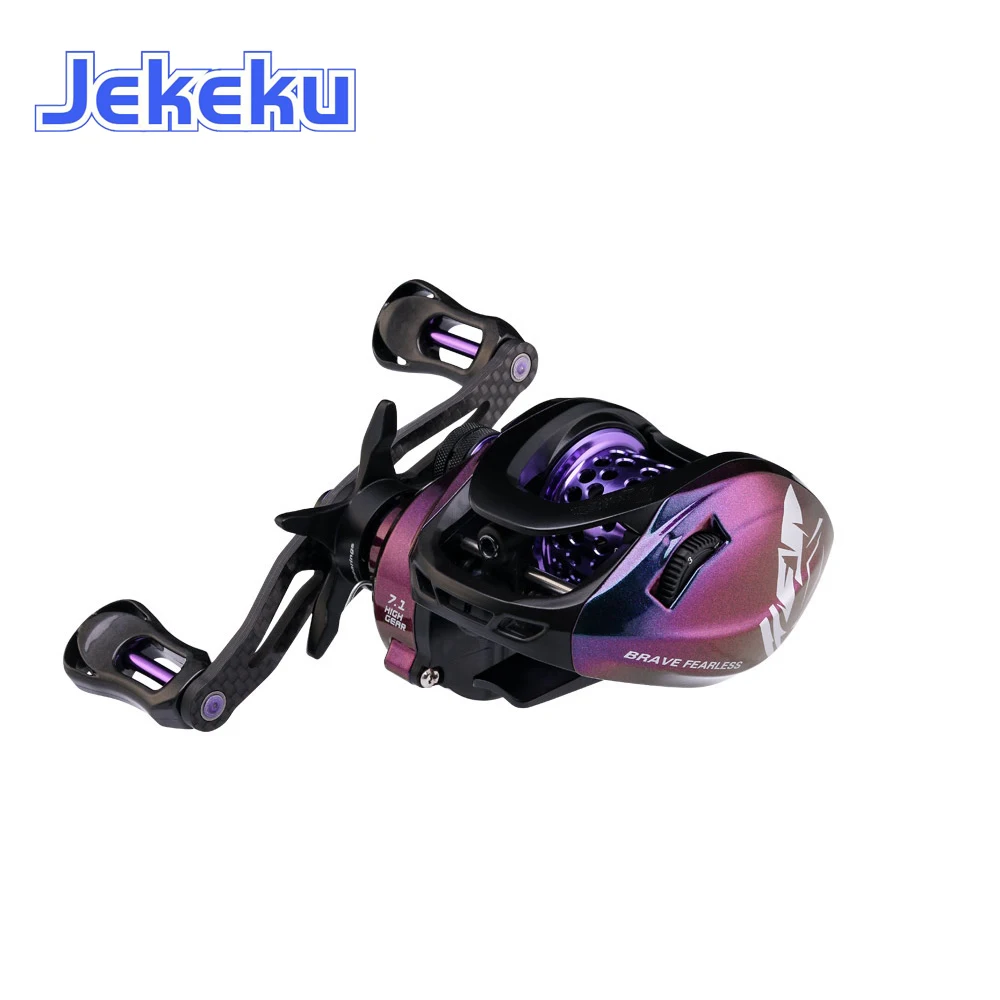 

JEKEKU NEW Full Carbon BFS Baitcasting Fishing Reel Carbon Handle Knob Magnetic Brake System 11 BB 7.1:1 Fishing Coil Light 159g