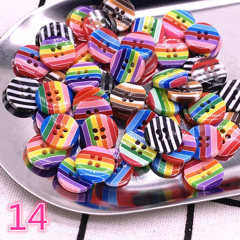15 шт 12 мм 4 отверстия круглые полимерные Швейные Кнопки Diy Скрапбукинг