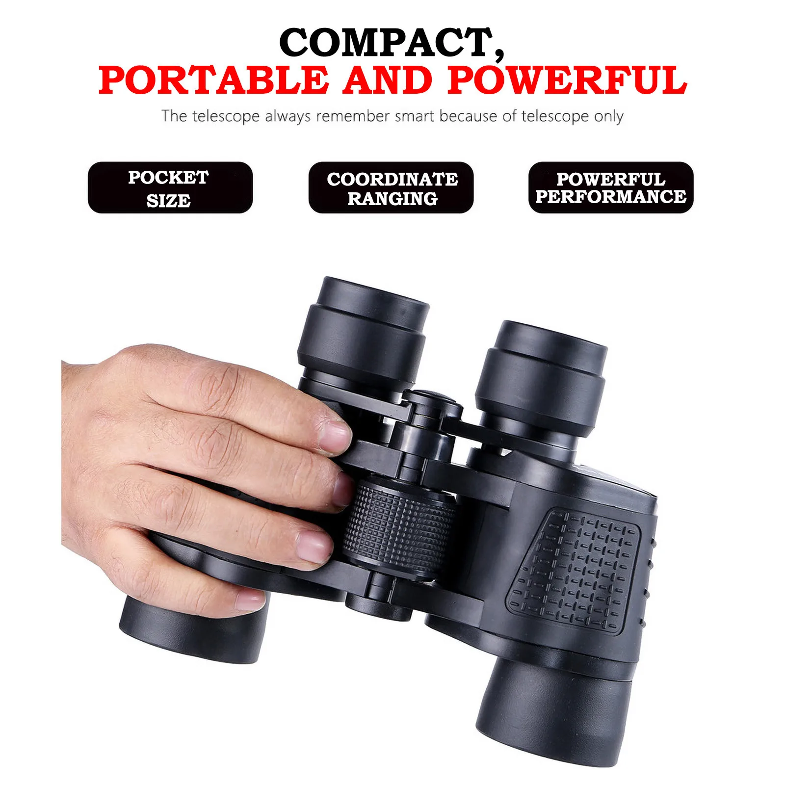 

80x80 Binoculars Professional Powerful Telescope High Magnification Long Range HD Night Vision Waterproof Portable Hunting
