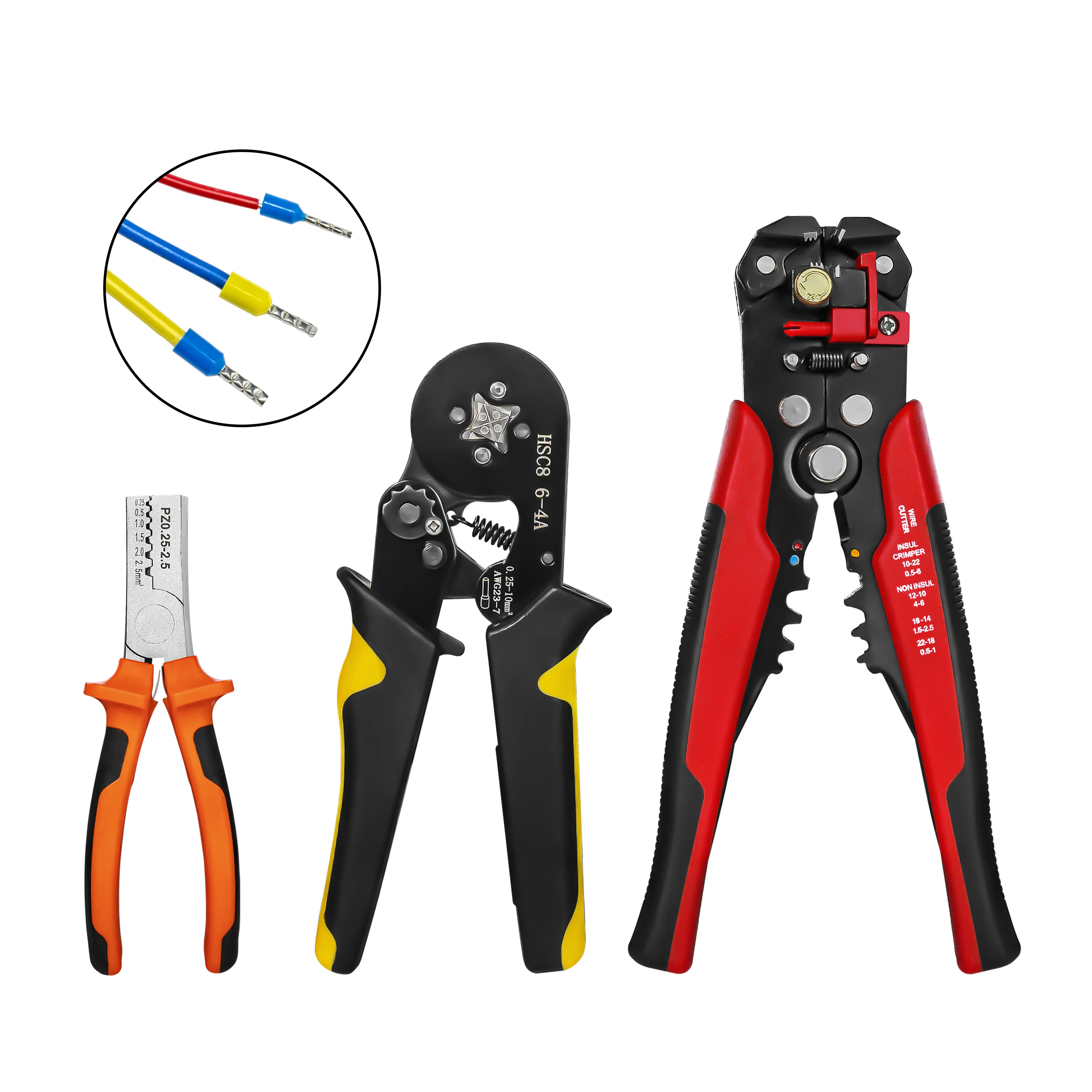 

Tool Set Stripper With Crimping Plier Trerminal Crimped Multifunctional Use Home Essentials Insulation Handle