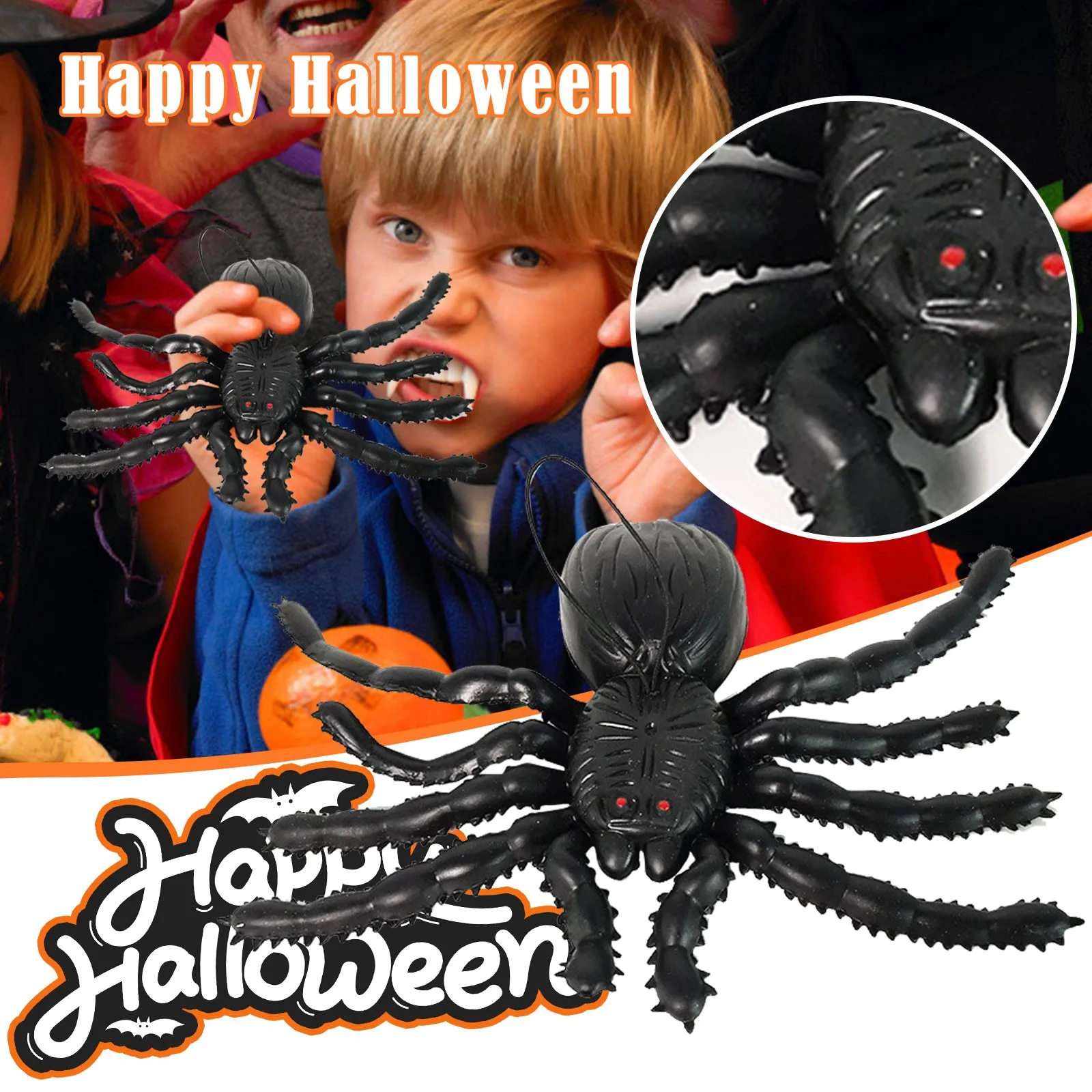 Забавные игрушки имитация паука модель образовательные фигурки насекомые