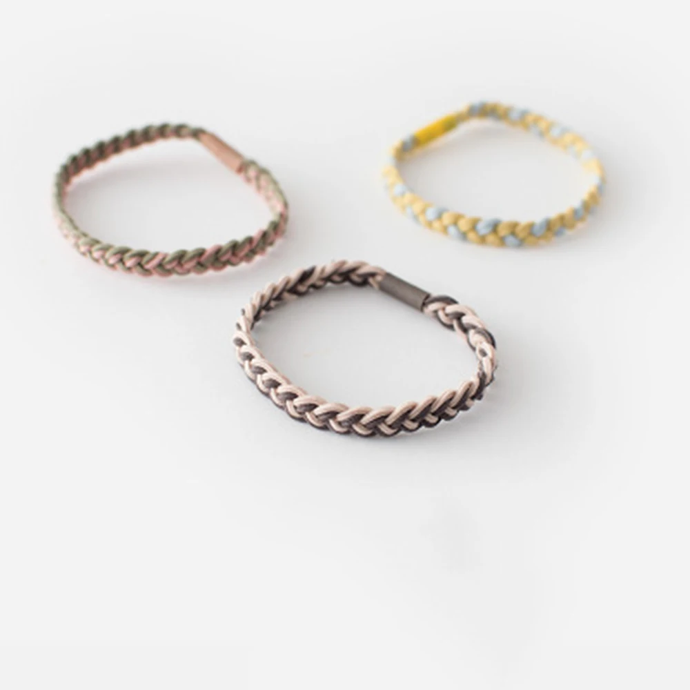 

Lovely Fashion Women Girls Hand Wave Colorful Braided Elastic Rubber Party Hairband Rope Ponytail Holder Hair Rope Hot