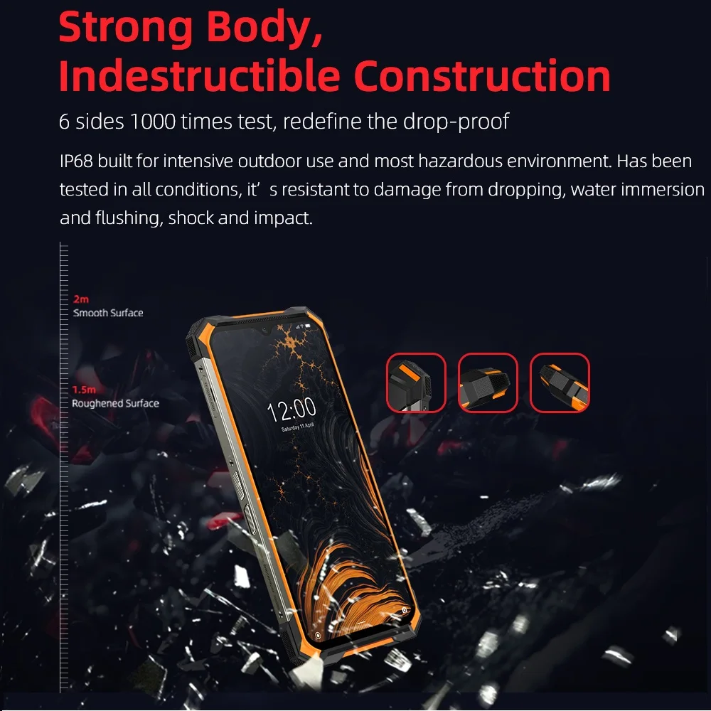 Смартфон DOOGEE S88 Pro усиленный экран 6 3 дюйма мобильный телефон IP68/IP69K Восьмиядерный