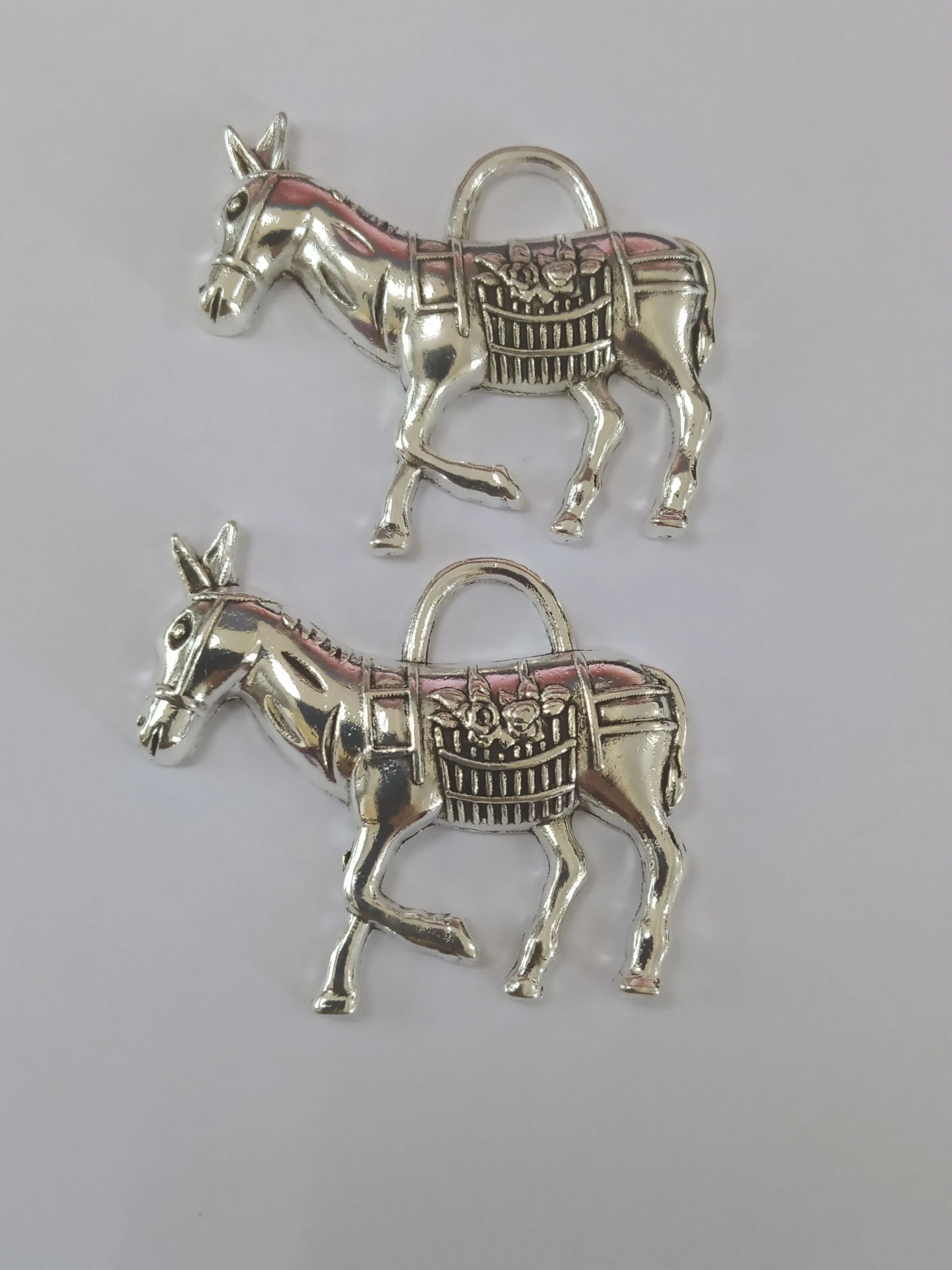 

10pcs Donkey charms pendant 33x30mm antique silver ornament accessories jewelry making craft base material