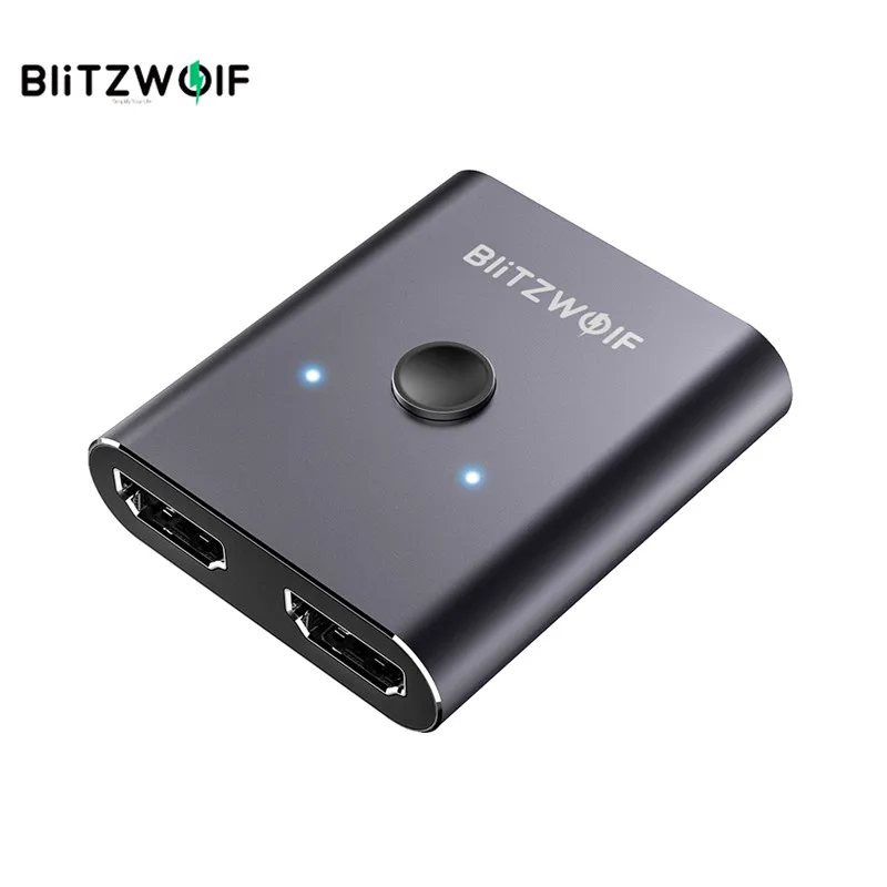 Двунаправленный коммутатор BlitzWolf совместимый с HDMI 1 вход 2 выхода входа выход