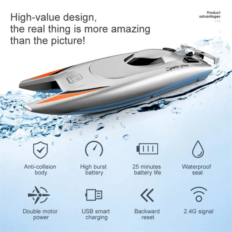 радиоуправляемая лодка с ди