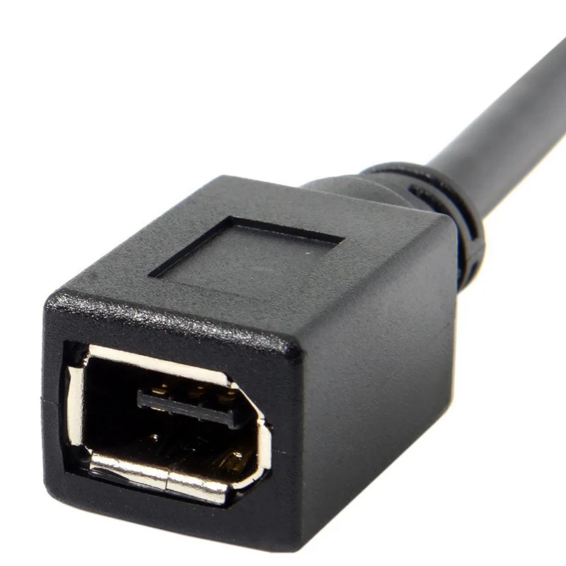 10Cm 1394 6Pin Female To 1394B 9Pin Male Firewire 400 800 Cable Black |