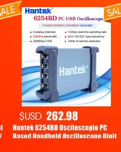 Hantek 8 каналов Автомобильный диагностический осциллограф с 80 Тип зажигания/датчик/автобус обнаружения/перфоратор/стартер функция 1008C