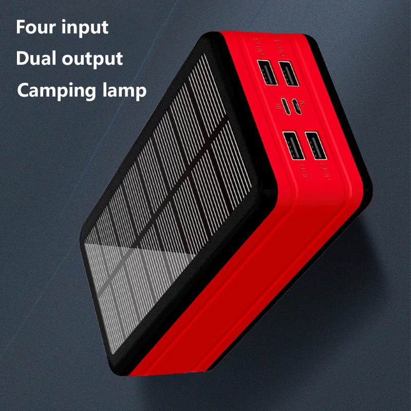 

99000mAh Solar Power Bank Powerbank Large Capacity Portable Charger Outdoor Waterproof LED Poverbank for Iphone Xiaomi Samsung 3