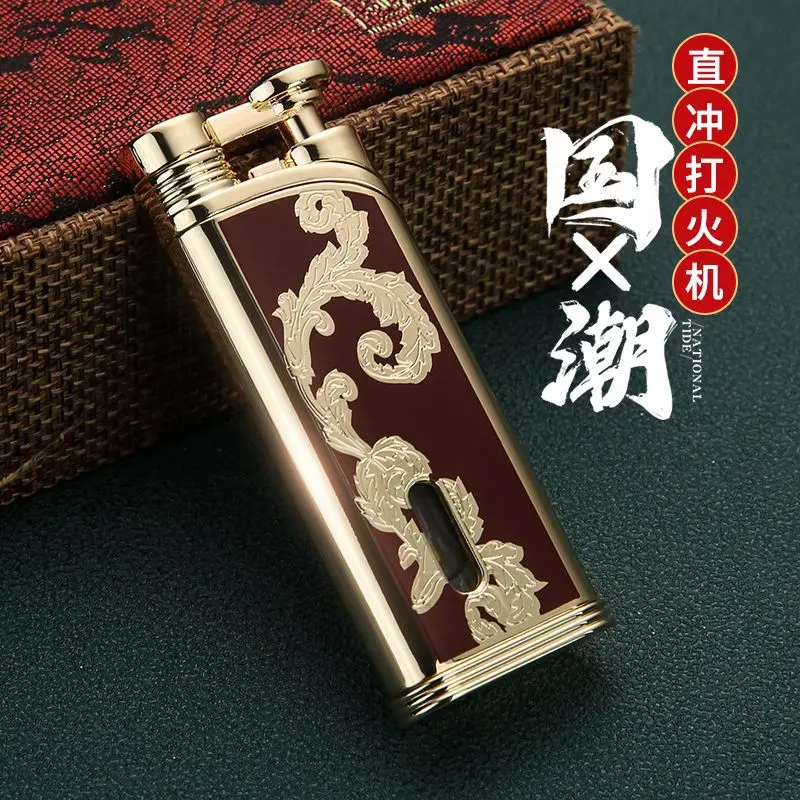 

The new baicheng genuine lightweight fine strip metal straight into kerosene individual creative men's lighter
