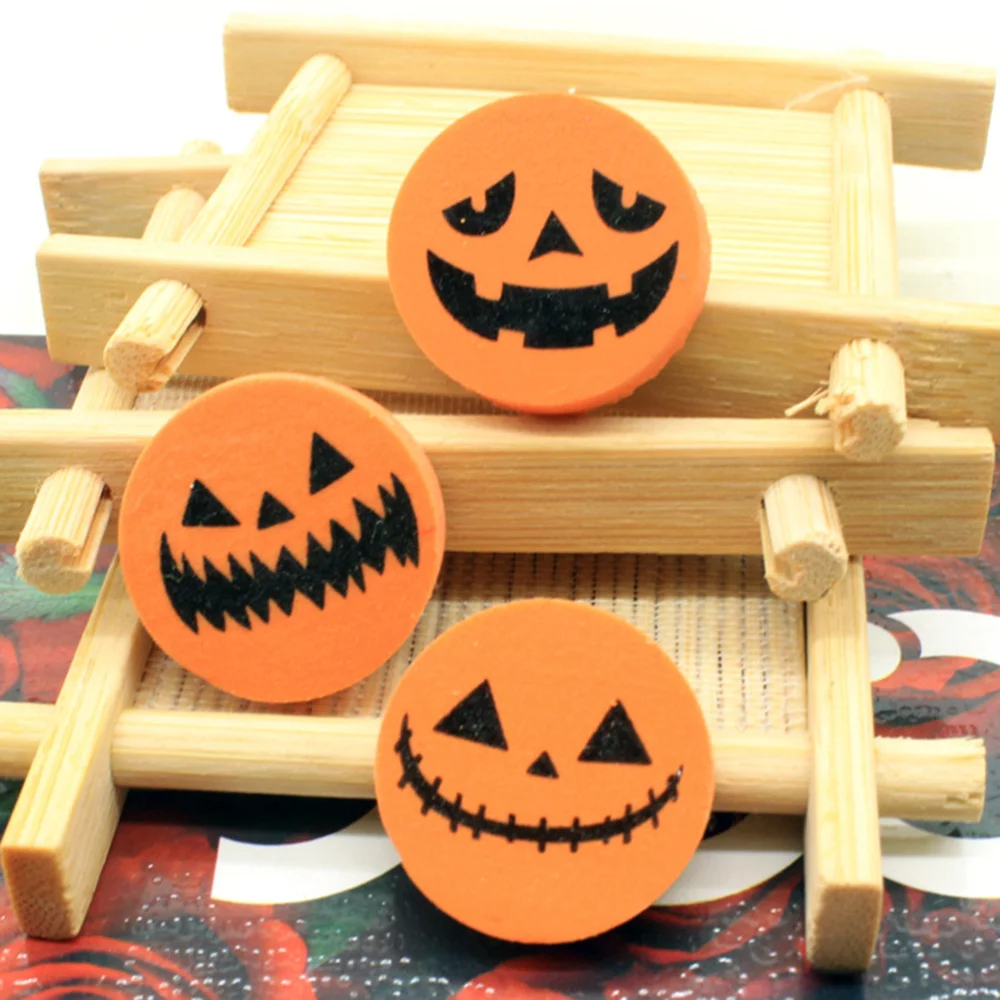 

96pcs Pumpkin Shaped Eraser Creative Stationary Eraser for Kids Students