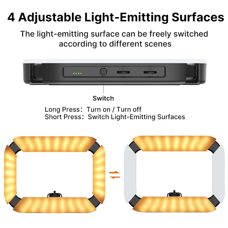 Светодиодный кольцесветильник светильник Ulanzi для смартфона 2 в 1 с холодным