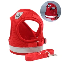 pet dog chest back reflective dog traction rope small dog vest pet traction rope spot