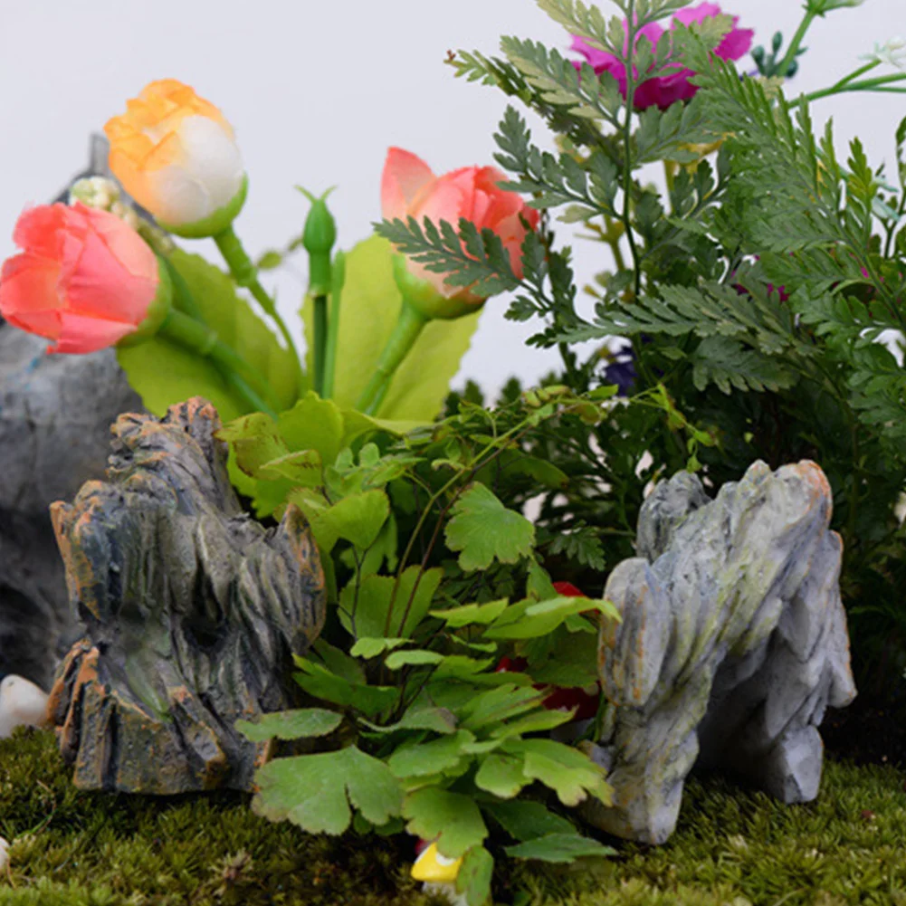 Фигурки из смолы Искусственный горный пейзаж миниатюрные украшения для офиса