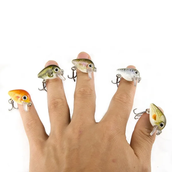 

5pcs/box Fishing Lure Mini Minnow Easy Shiner Crankbaits Artificial Baits Bass Trout Peche Bearking Hooks Whopper Plopper