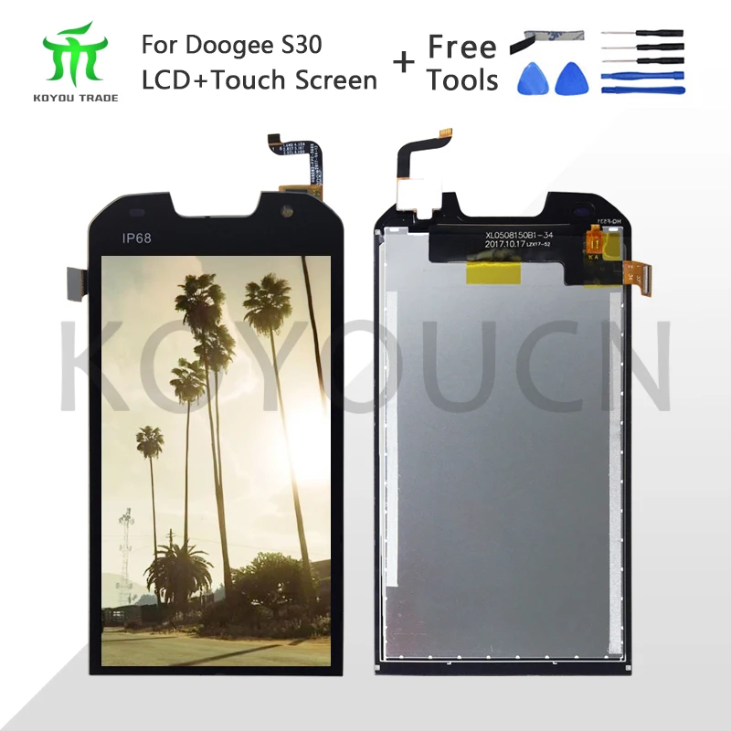 Высокое качество Для Doogee S30 ЖК дисплей + панель сенсорного экрана цифровые