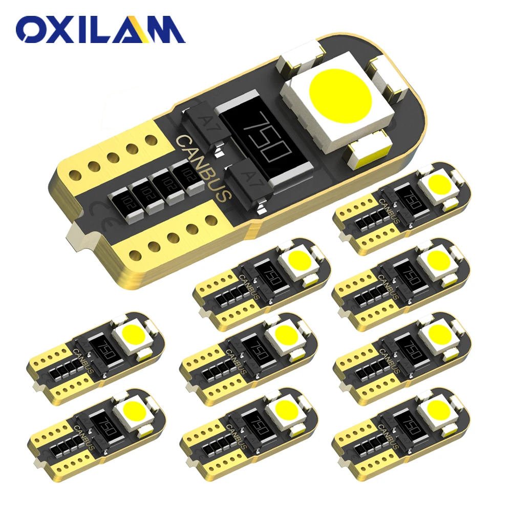 

OXILAM 10Pcs W5W T10 Led Canbus Light For Nissan Pathfinder Frontier Navara Altima Infiniti Accessories Led Auto Interior Lights