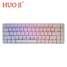 Механическая клавиатура HUO JI CQ009 69 клавиш Bluetooth 5,0 USB Проводной Двойной режим низкий профиль RGB подсветка для ПК ноутбука сотового телефона