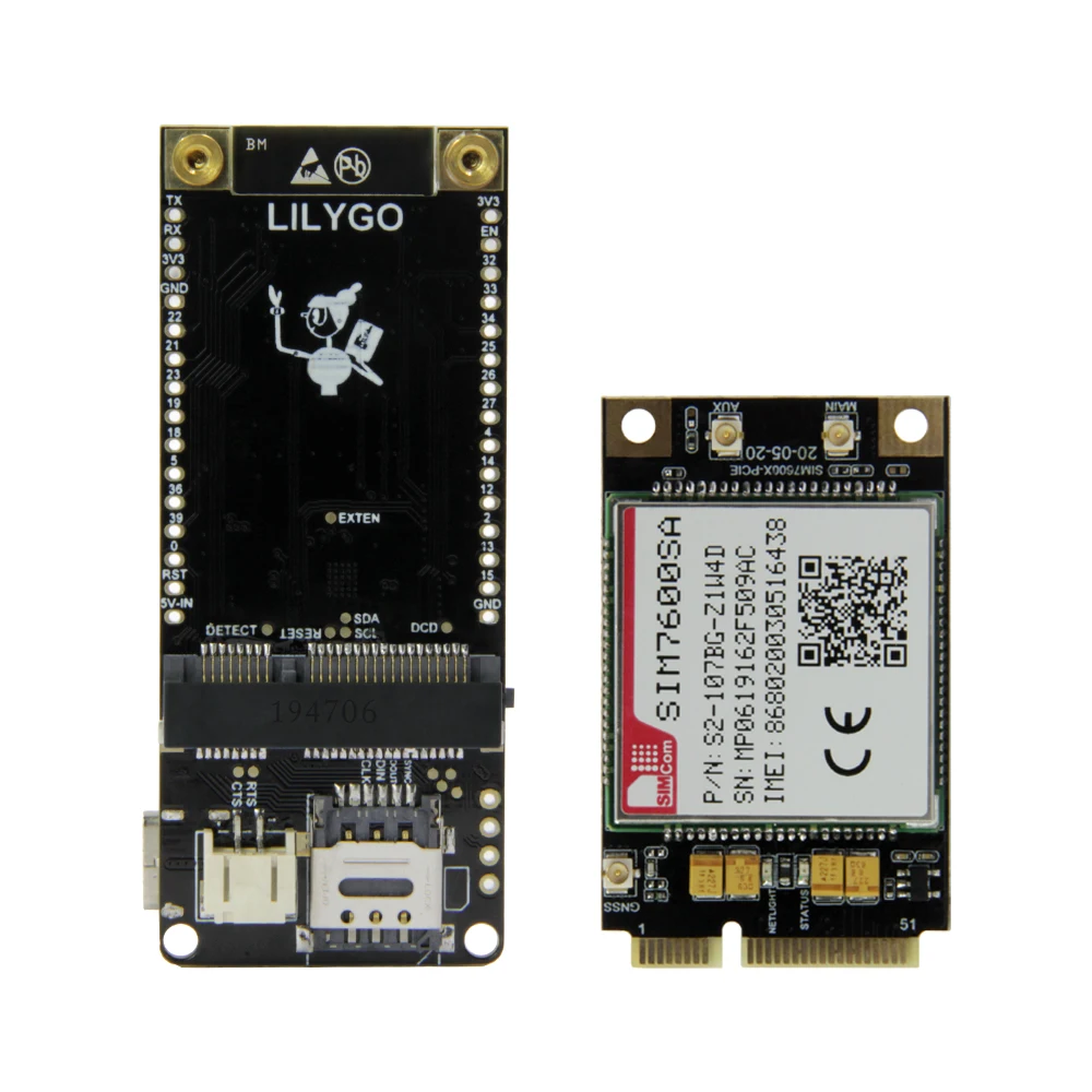 Лилиго®Чип TTGO T-PCIE ESP32-WROVER-B AXP192 Wi-Fi Bluetooth нано-карта серия SIM сборная макетная плата