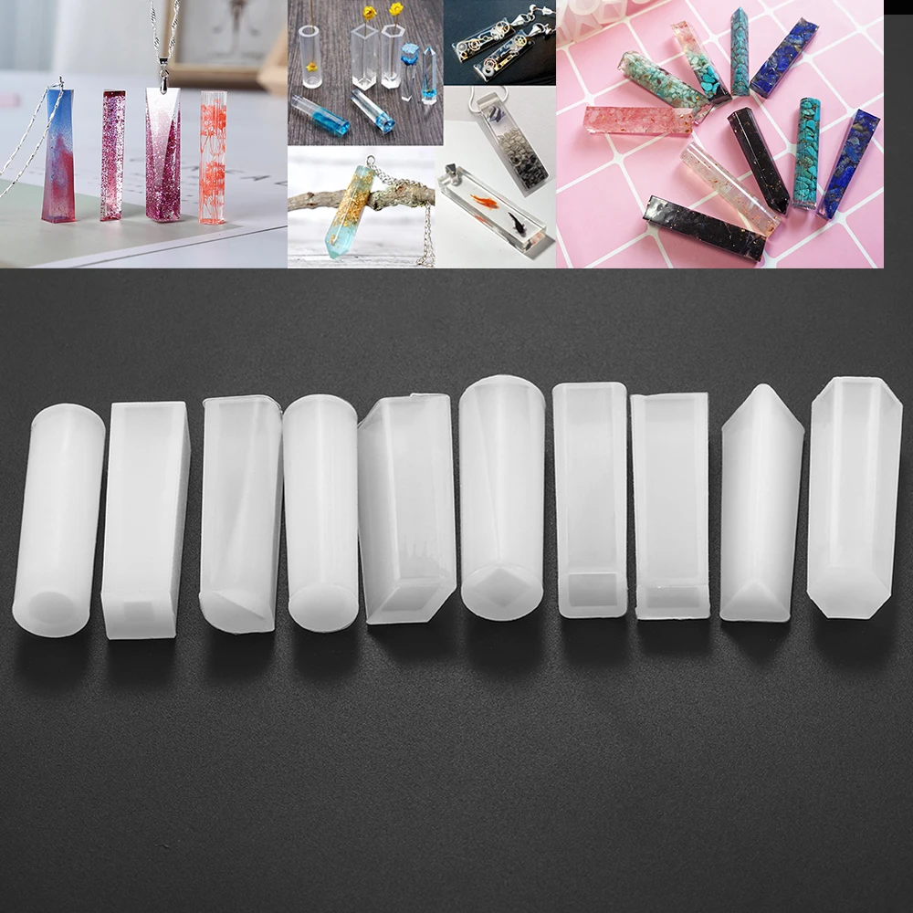 

1-5pcs Mixed Irregularity Cylindrical Cuboid Filling Epoxy Resin Mold Casting Silicone Molds For DIY Jewelry Making Accessories