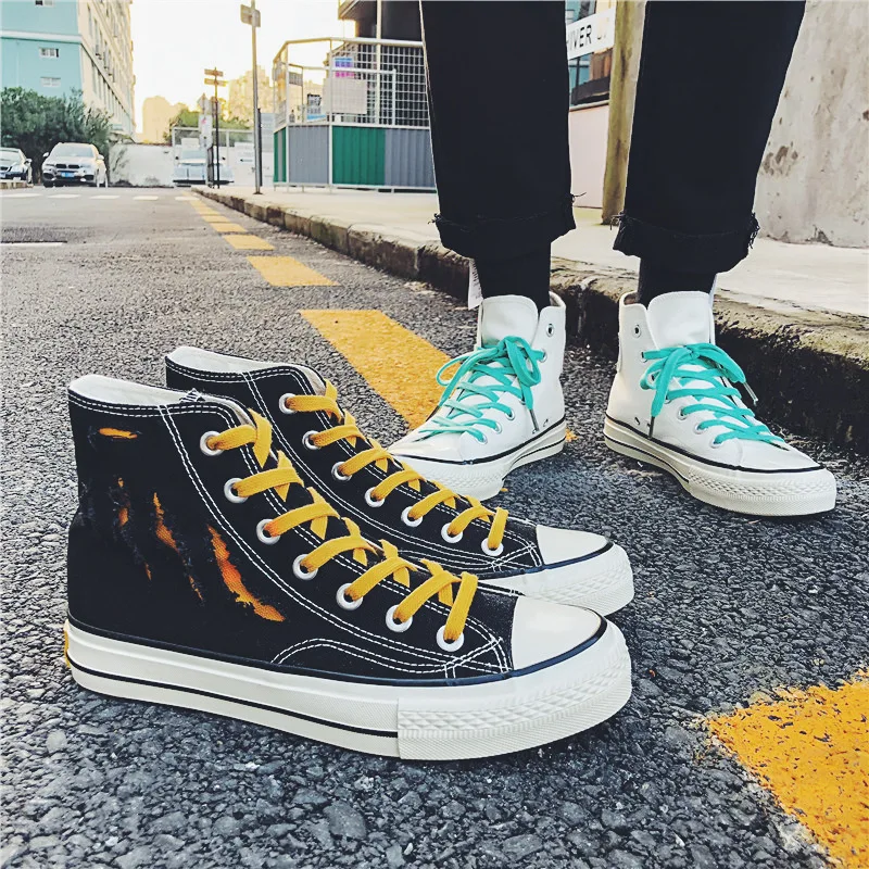 Женская и мужская парусиновая обувь Новинка 2019 года сезон весна-осень