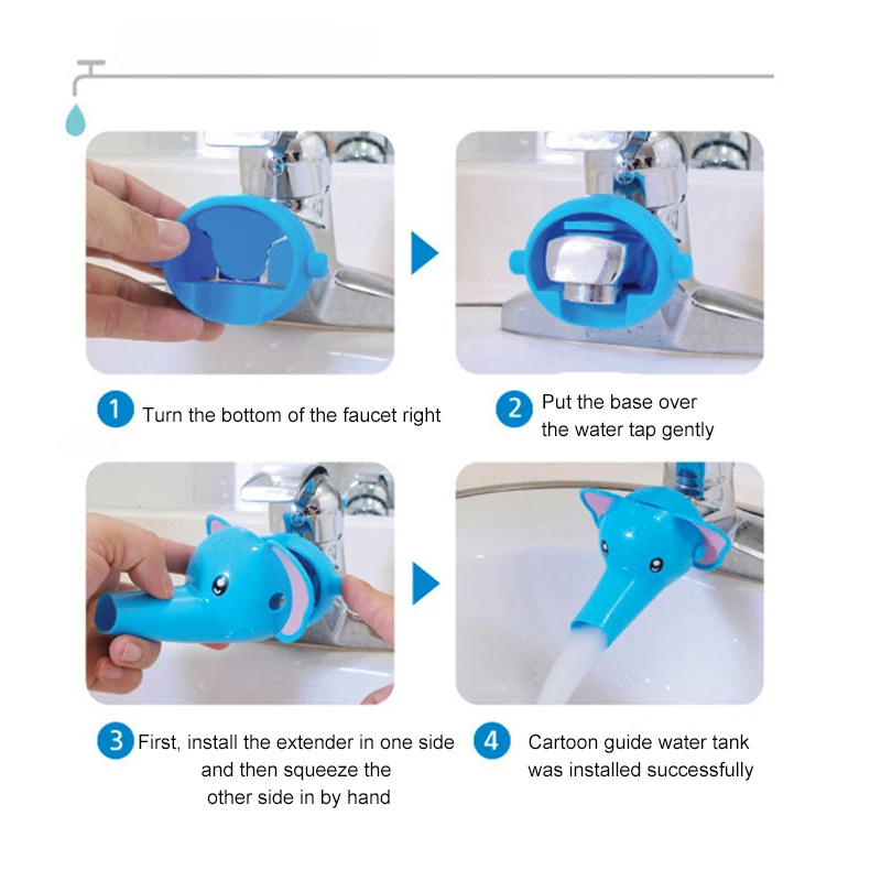 1pcc высокоэластичный силиконовый удлинитель водяного крана раковина для детей