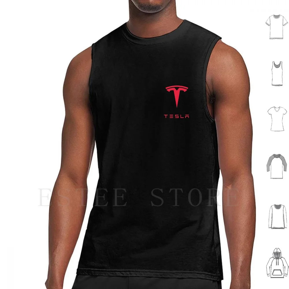 

Tesla Shirt Tank Tops Vest Cotton Tesla