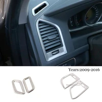 for volvo xc60 2009 2016 stainless steel interior accessories air conditioning outlet cover trim sticker auto accessories 4pcs