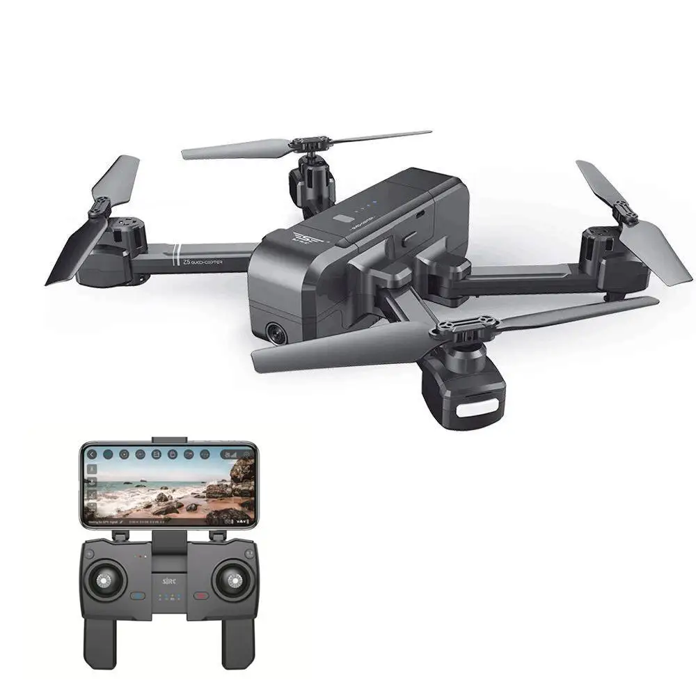 Дрон Квадрокоптер DishyKooker SJRC Z5 Wifi FPV с камерой 1080P двойной GPS динамическое