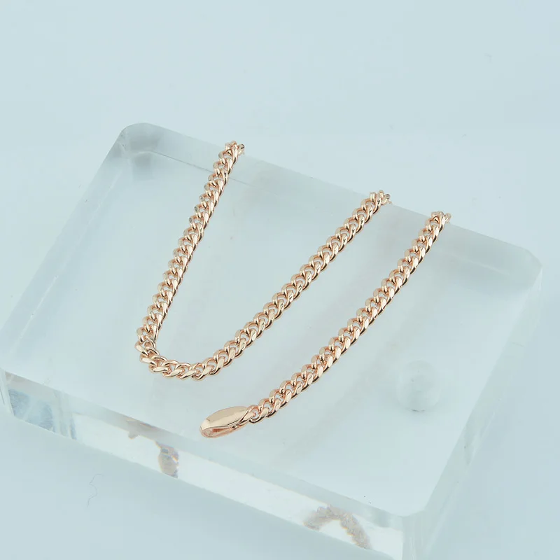 Браслеты FJ из плоских панцирных цепей для мужчин и женщин 3 мм 4 17 см 23 Цвет Розовое