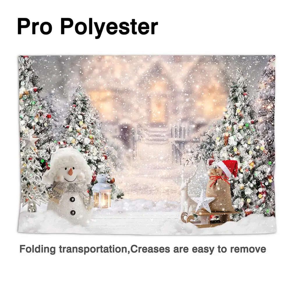 Allenjoy Рождественские фото фоны дерево зима снежинка новогодние сани