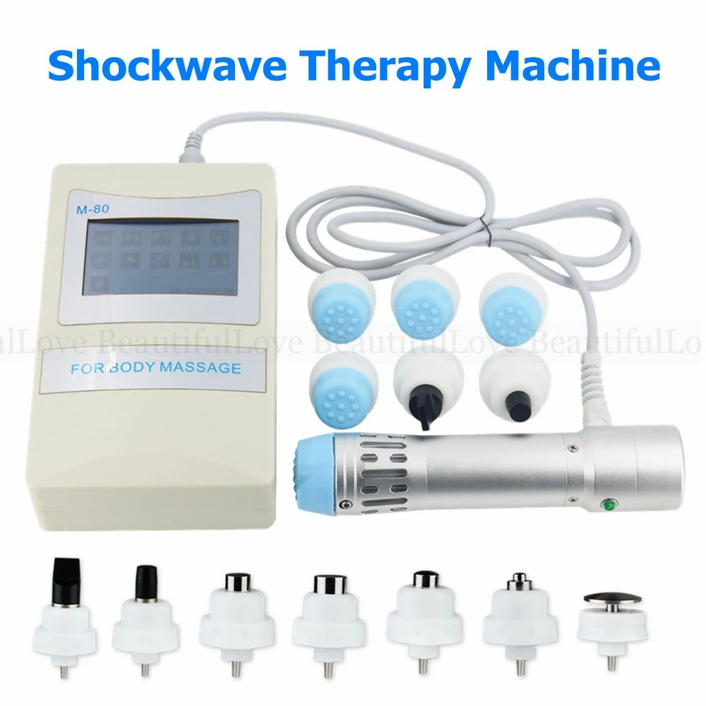 

Shockwave Therapy Machine For ED Treatment & Pain Relief Portable Extracorporeal Radial Shock Wave Muscle Massager with 7 Heads
