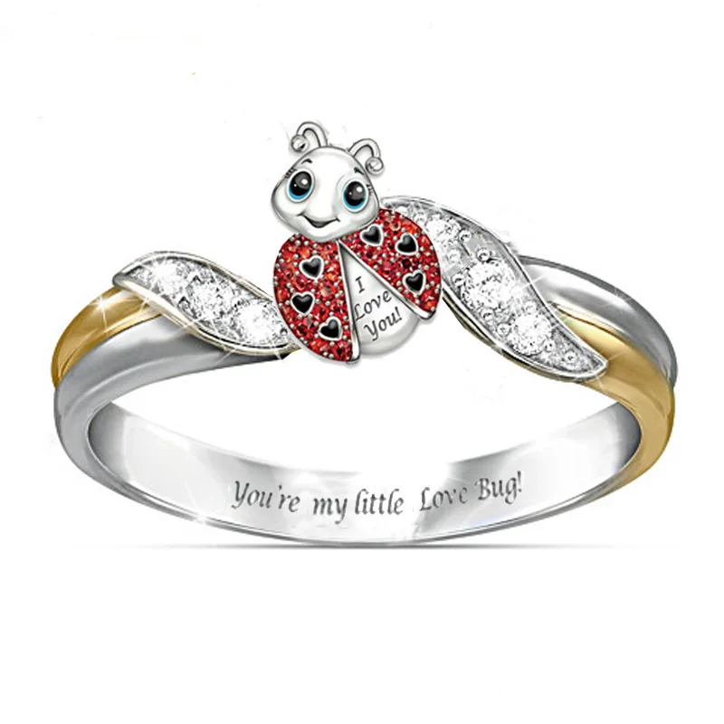 Милые кольца с радужным единорогом для женщин и детей кольцо мультяшным животным