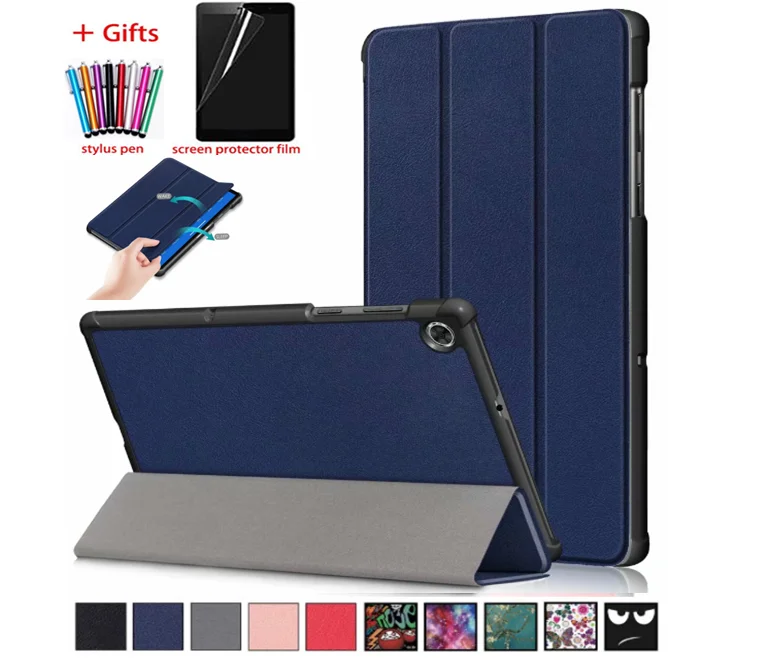Умный чехол GLIGLE для Lenovo Tab M10 FHD Plus TB X606F с автоматическим спящим режимом + стилус