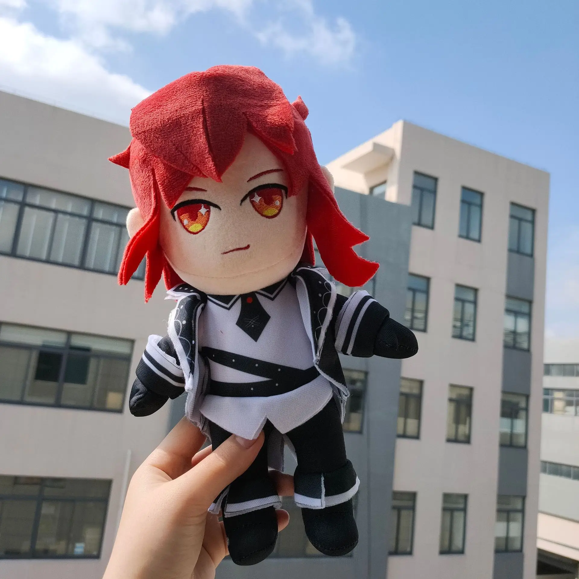 Genshin-juguetes de peluche de impacto para ni&ntilde;os, juguetes de felpa de Anime Kawaii, con dise&ntilde;o de Zhongli, Tartaglia, Eula, Yanfei y Paimon-5