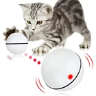 Умная игрушка для кошек, интерактивная электронная самовращающаяся вращающаяся игрушка в виде рулона с подсветильник кой, автоматический USB-шар для кошек и котят