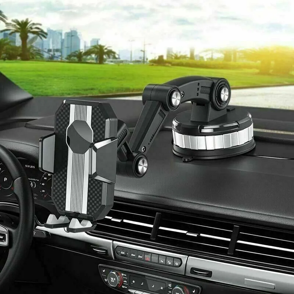 

1pc Car Phone Mount Holder Durable 360° Rotation For Car Center Console Stack Super Adsorption Phone Holder On-board Parts