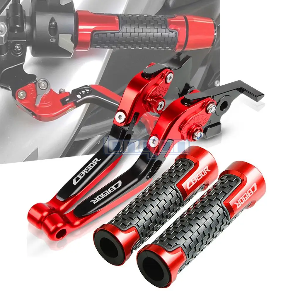 

Handle Grips Handlebar Short Motorcycle FOR HONDA CB190R 2015-2018 HandleBar Accessories Aluminum Brake Clutch Lever CB190R LOGO
