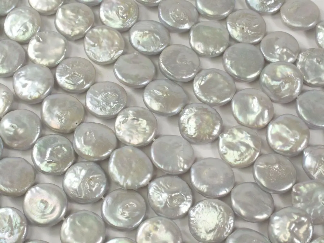 

Новые 13-14 мм белые бусины из пресноводного жемчуга, бусинки из жемчуга 14 "AAA +