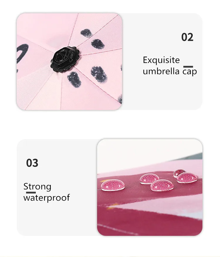 

Automatic Folding Rain Umbrella Women Men Windproof Colorful Cute Umbrellas Anti UV Sunscreen Sun Umbrella UPF50+ Parasol